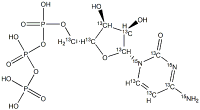 Cytidine 5'-Triphosphate-13C915N3 Struktur