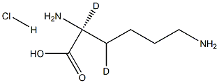 L-Lysine-2,3-D2 HCl Struktur