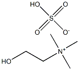 (2-hydroxyethyl)trimethylammonium hydrogen sulfate Struktur