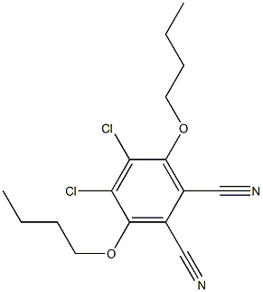 1,4-dibutoxy-dicyanodichlorobenzene Struktur