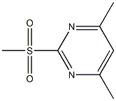 2-methylsulfonyl-4,6-dimethylpyrimidine Struktur