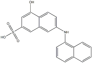 2-naphthylamino-5-naphthol-7-sulfonic acid Struktur