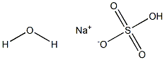 Sodium bisulfate monohydrate Struktur