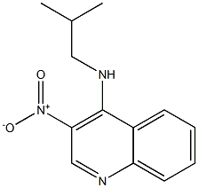 3-nitro-4-isobutylaminoquinoline Struktur