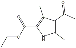 Ethyl4-acetyl-3,5-diMethyl-1H-pyrrole-2-carboxylate Struktur