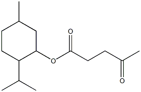 2-isopropyl-5-methylcyclohexyl 4-oxopentanoate Struktur