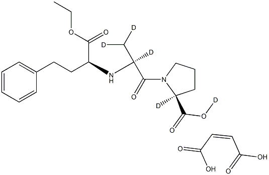 Enalapril-d5 Maleate Salt Struktur