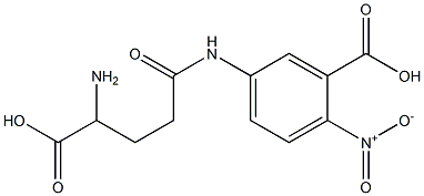 5-(4-Amino-4-carboxybutanamido)-2-nitrobenzoic acid Struktur