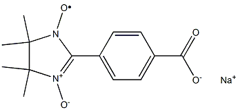 2-(4-Carboxyphenyl)-4,4,5,5-tetramethylimidazoline-1-oxyl-3-oxide,sodiumsalt Struktur