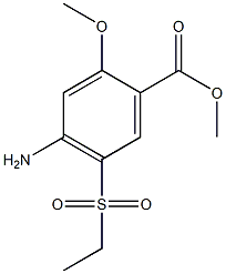 4-AMINO-5-ETHYLSULFONYL-2-METHOXYBENZOICACIDMETHYLESTER Struktur