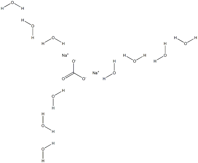 SODIUMCARBONATE,DECAHYDRATE,REAGENT Struktur