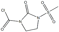 1-chlorocaobonyl-3-methylsulfonyl-2-imidazolidone Struktur