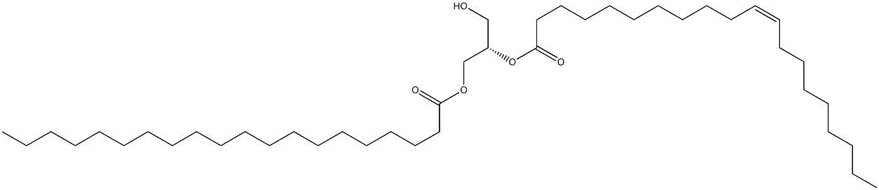 1-eicosanoyl-2-(11Z-eicosenoyl)-sn-glycerol Struktur