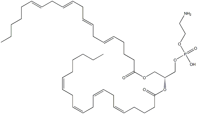 1,2-di-(5Z,8Z,11Z,14Z-eicosatetraenoyl)-sn-glycero-3-phosphoethanolamine Struktur