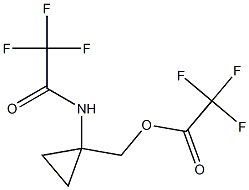 (1-[(2,2,2-Trifluoroacetyl)amino]cyclopropyl)methyl trifluoroacetate Struktur