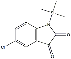 1H-Indole-2,3-dione, 5-chloro-1-(trimethylsilyl)- Struktur