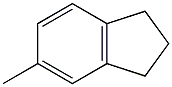 2,3-Dihydro-5-methyl-1H-indene. Struktur