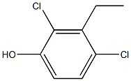 2,4-Dichloro-3-ethylphenol Struktur