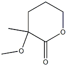 3-Methoxy-3-methyl-tetrahydro-pyran-2-one Struktur