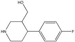 4-(4-Fluorophenyl)piperidine-3-methanol Struktur