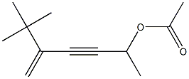 Acetate, 4-(1,1-dimethylethyl)-1-methyl-4-penten-2-ynyl ester Struktur