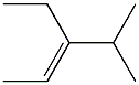 trans-3-Ethyl-4-methyl-2-pentene. Struktur