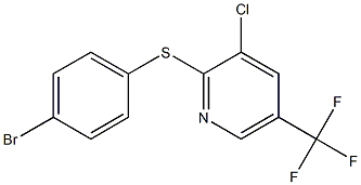 2-[(4-BROMOPHENYL)THIO]-3-CHLORO-5-(TRIFLUOROMETHYL)PYRIDINE Struktur