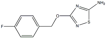 5-Amino-3-[(4-fluorobenzyl)oxy]-1,2,4-thiadiazole Struktur