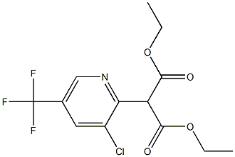 Diethyl 2-[3-chloro-5-(trifluoromethyl)pyridin-2-yl]malonate 97% Struktur