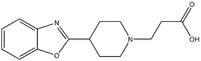 3-[4-(1,3-Benzoxazol-2-yl)piperidin-1-yl]propanoic acid Struktur