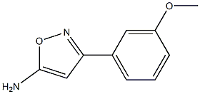 5-Amino-3-(3-methoxyphenyl)isoxazole Struktur