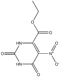 Ethyl 2,6-dioxo-5-nitro-1,2,3,6-tetrahydropyrimidine-4-carboxylate Struktur