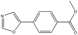 Methyl 4-(1,3-oxazol-5-yl)benzoate Struktur