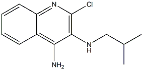 2-CHLORO-N-(2-METHYPROPYL)-3,4-QUINOLINEDIAMINE Struktur