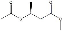 methyl 3-(S-acetylthio)butanoate Struktur