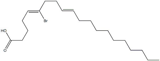 6-bromo-5,9-eicosadienoic acid Struktur