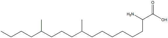 2-amino-9,13-dimethylheptadecanoic acid Struktur