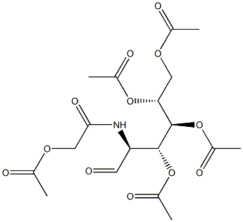 N-glycolylmannosamine pentaacetate Struktur