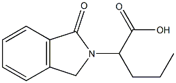 2-(1-oxo-1H-2,3-dihydroisoindol-2-yl)pentanoic acid Struktur