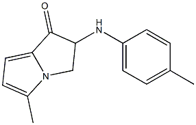 3H-1,2-dihydro-2-(4-methylphenylamino)methy-1-pyrrolizinone Struktur