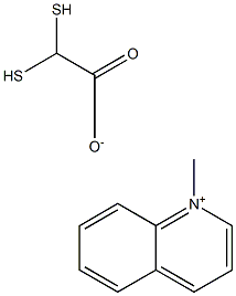 1-methylquinolinium-2-dithioacetic acid Struktur