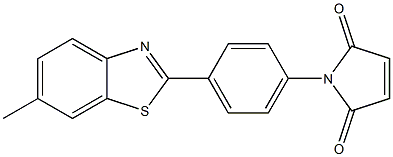 2-(4-N-maleimidophenyl)-6-methylbenzothiazole Struktur