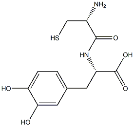 5-S-cysteinyl-3,4-dihydroxyphenylalanine Struktur