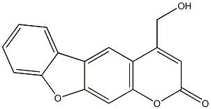 4-hydroxymethyl-4',5'-benzopsoralen Struktur