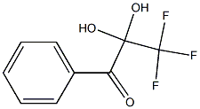 3,3,3-trifluoro-2,2-dihydroxy-1-phenyl-1-propanone Struktur