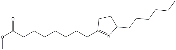 methyl-8-(5-hexyl-1-pyrrolin-2-yl)octanoate Struktur