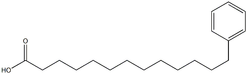 13-phenyltridecanoic acid Struktur