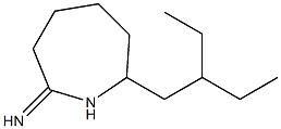 7-(2-ethylbutyl)hexahydro-1H-azepin-2-imine Struktur