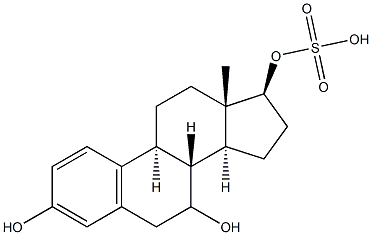 7-hydroxyestradiol 17-sulfate Struktur