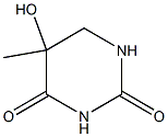 5-hydroxy-5,6-dihydrothymine Struktur